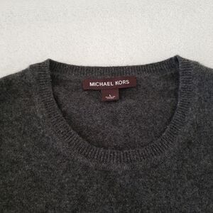 Michael Kors grey cashmere means sweater size L